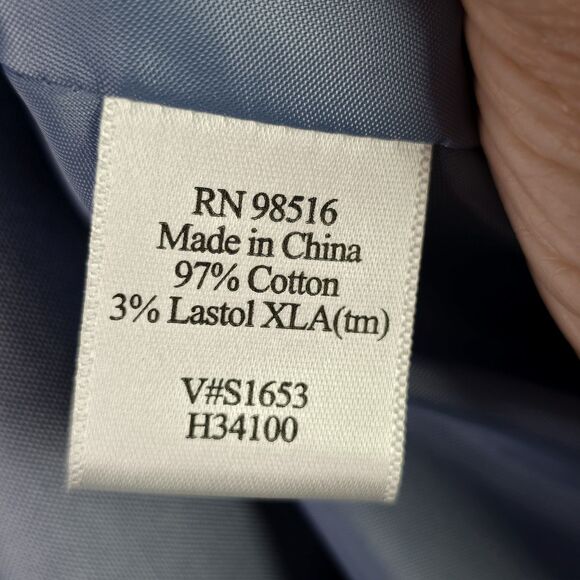 Coldwater Creek Womens Blouse PL Light Blue Wrap Tie Flipped Cuffs Popped Collar - Picture 8 of 14